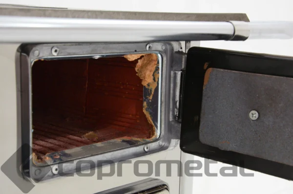 Fogão a lenha inox Oeste n° 1 com saída da fumaça no lado esquerdo - Image 5