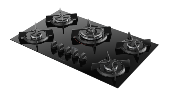 Cooktop 5 Bocas Preto com Mesa de Vidro e Tripla Chama Dako Supreme Bivolt - Image 2