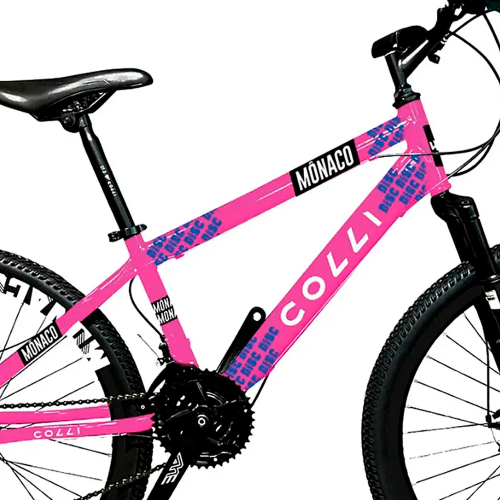 Bicicleta Colli Monaco Aro 26 Freio a Disco - Rosa - Image 5