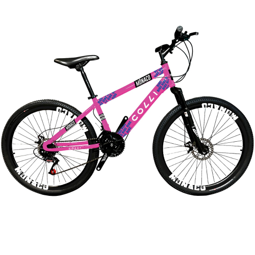 Bicicleta Colli Monaco Aro 26 Freio a Disco - Rosa