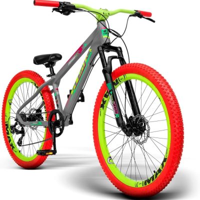 Bike GTS Aro 26 Colorida vermelha