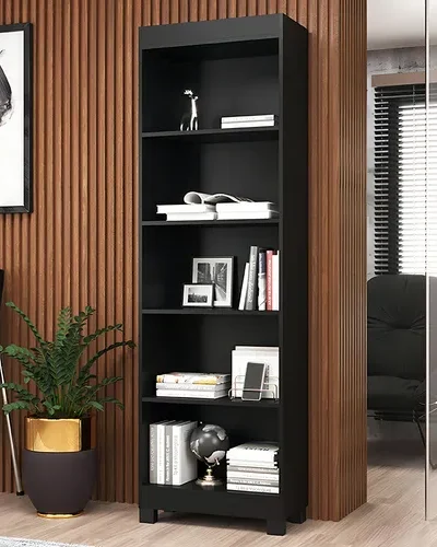 Livreiro montreal preto moveis sul